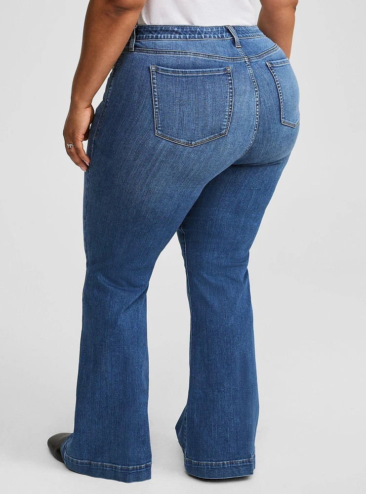 Sky High Flare Premium Stretch High-Rise Jean