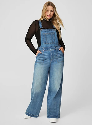 High-Rise Wide Leg Overall