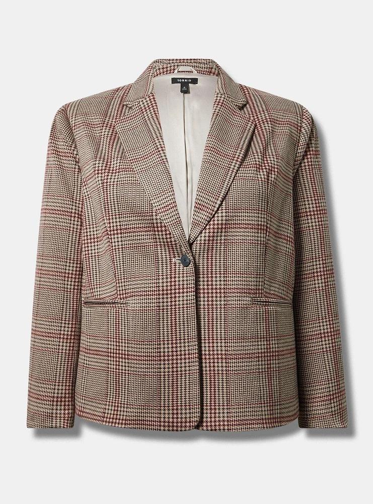 Jacquard Double Knit Blazer