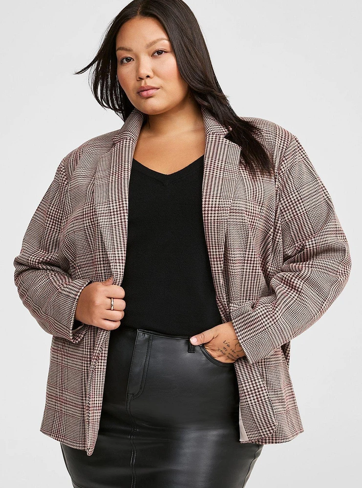 Jacquard Double Knit Blazer