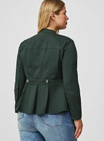 Stretch Twill Military Jacket