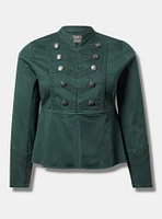 Stretch Twill Military Jacket