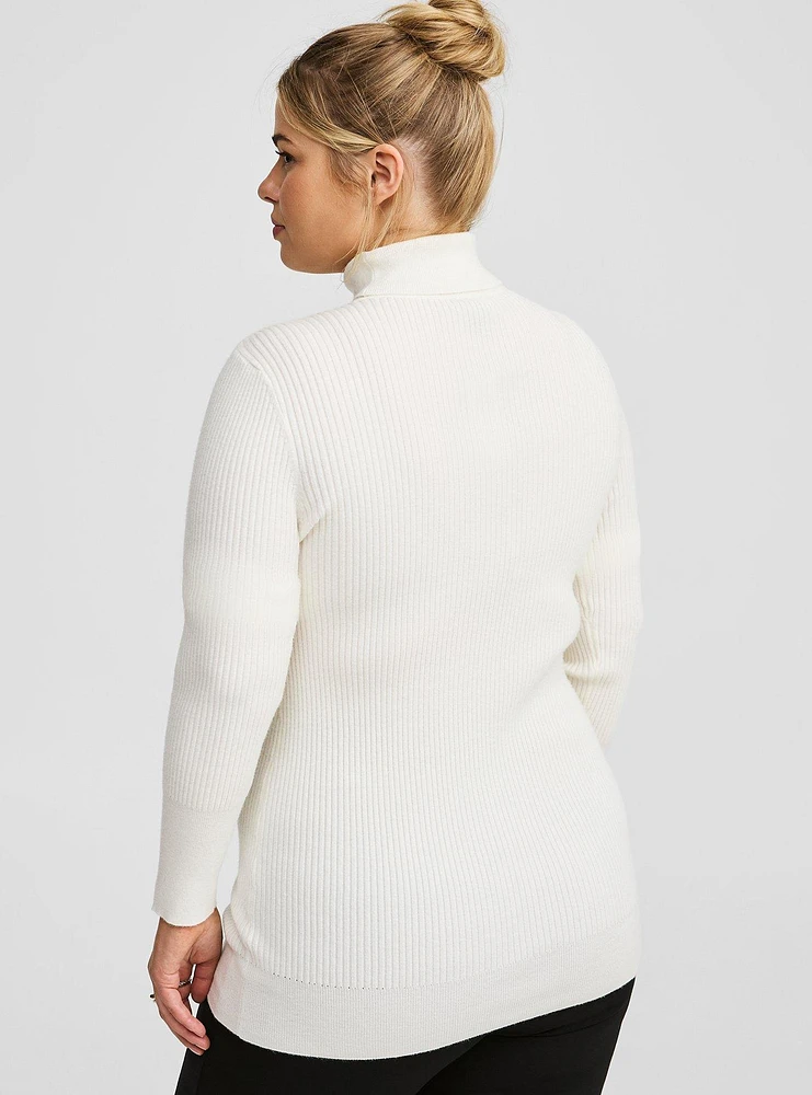 Everyday Soft Ribbed Pullover Long Sleeve Sweater