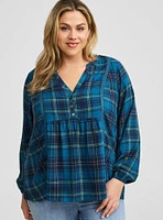 Challis Relaxed Long Sleeve Blouse