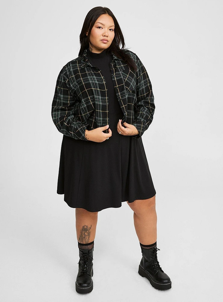 Lizzie Cotton Flannel Cropped Shirt