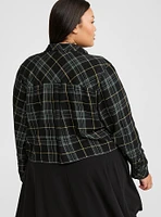 Lizzie Cotton Flannel Cropped Shirt