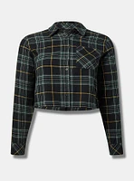 Lizzie Cotton Flannel Cropped Shirt