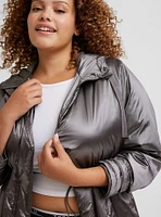 Metallic Puffer Jacket