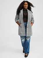 Cozy Double Knit Longline Blazer