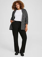 Relaxed Straight Leg Brushed Twill High-Rise Pant