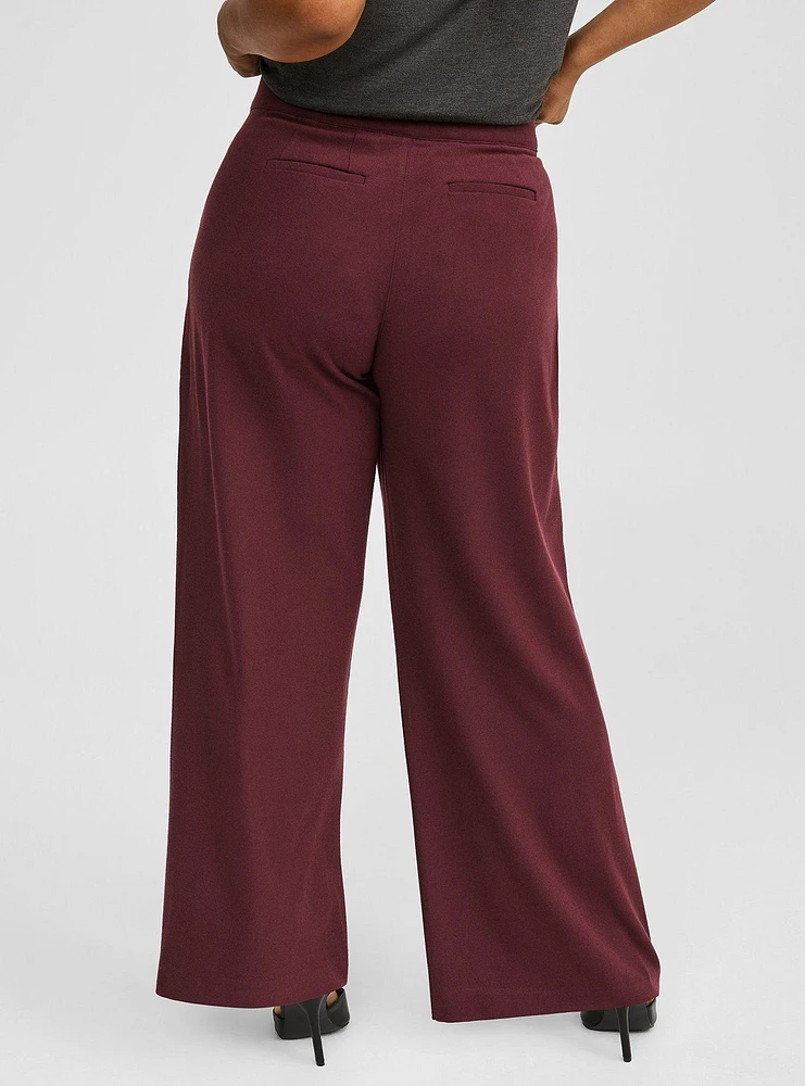 Brushed Twill Wide Leg Pants