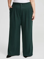 Brushed Twill Wide Leg Pants