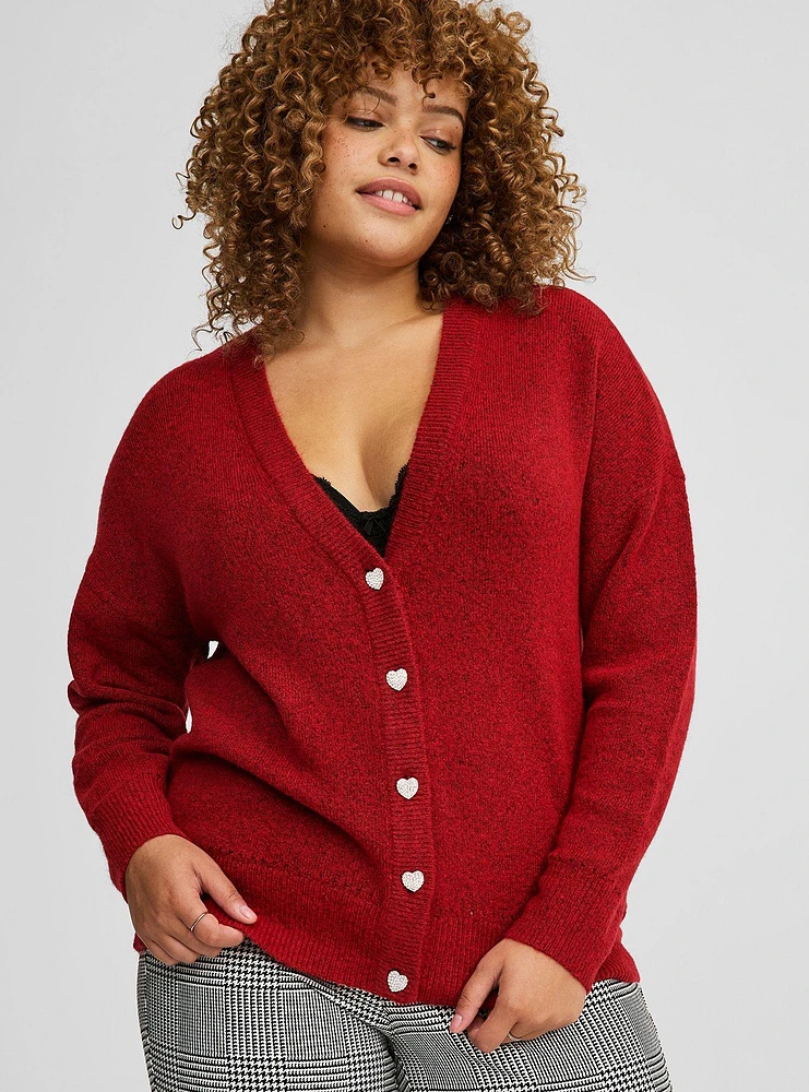 Vegan Cashmere Drop Shoulder Cardigan