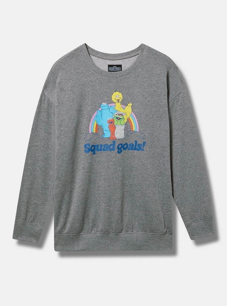 Sesame Street Classic Fit Cozy Fleece Raglan Sweatshirt