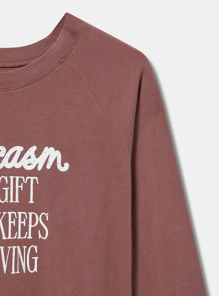 Sarcasm Classic Fit Heritage Jersey Long Sleeve Tee