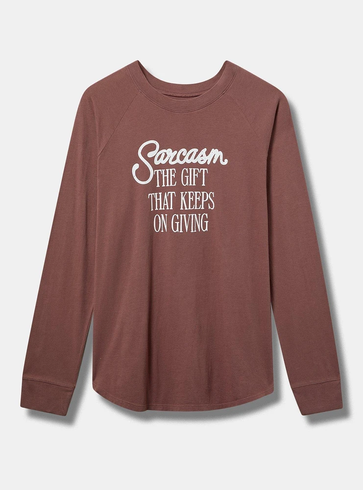 Sarcasm Classic Fit Heritage Jersey Long Sleeve Tee