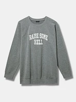 Raise Hell Classic Cozy Fleece Raglan Sweatshirt