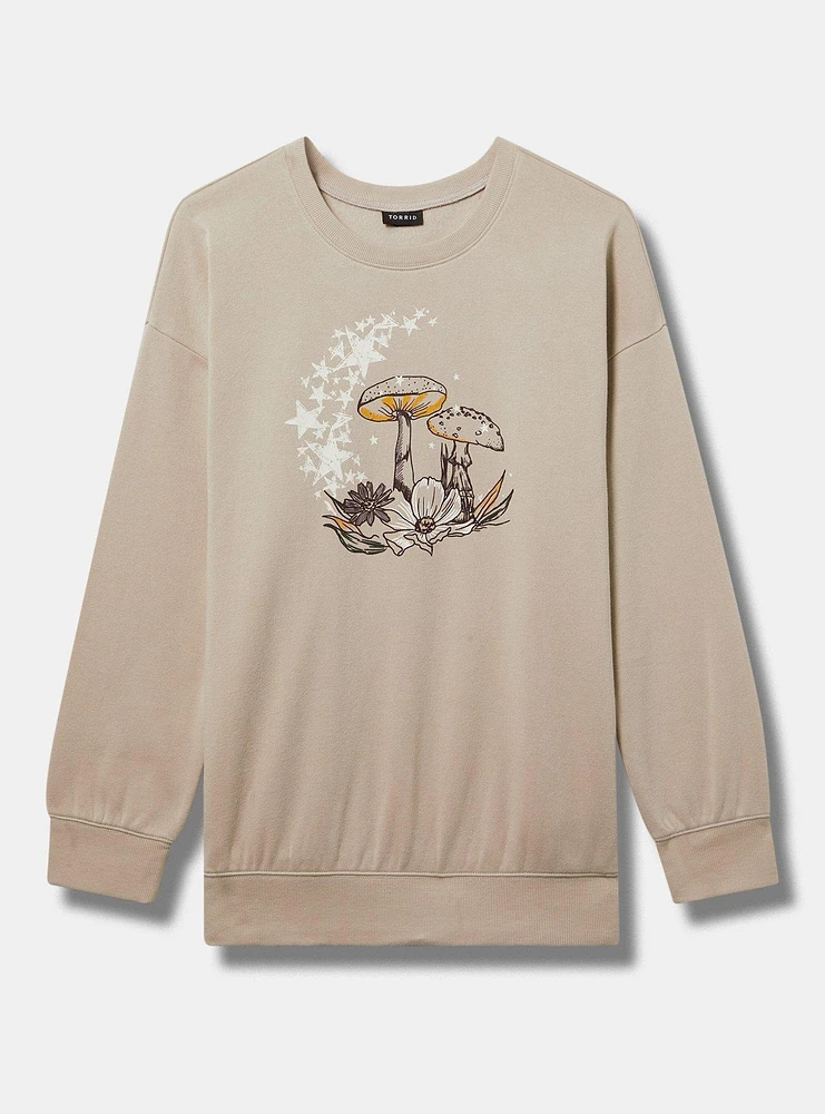 Moon Mushrooms Classic Fit Cozy Fleece Sweatshirt