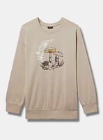 Moon Mushrooms Classic Fit Cozy Fleece Sweatshirt