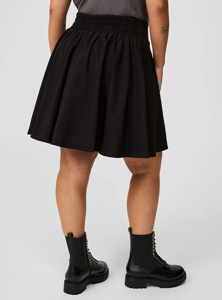 A-Line Belt Detail Mini Skirt