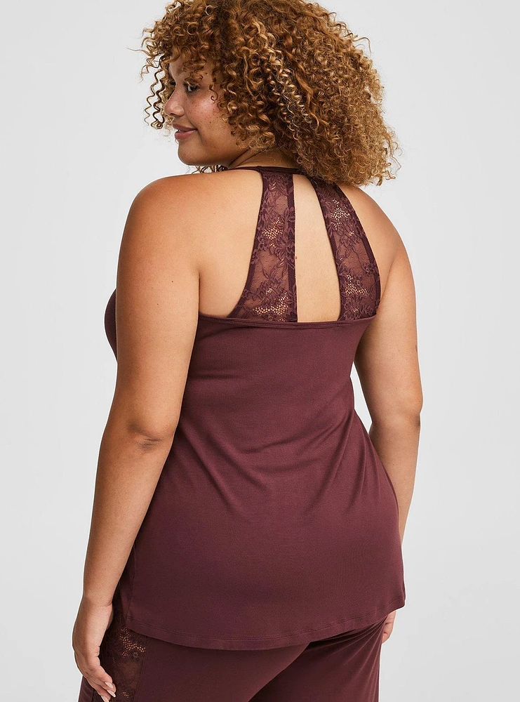 Super Soft Lace Back Sleep Tank