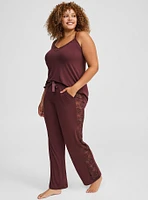 Super Soft Lace Inset Sleep Pant