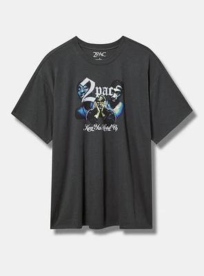 2Pac Oversized Fit Cotton Crew Tee