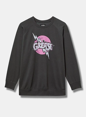 Grease Classic Fit Cozy Fleece Raglan Sweatshirt