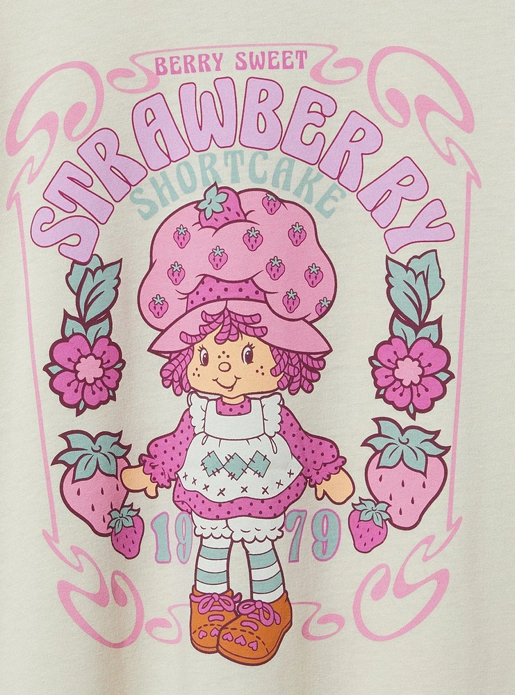 Strawberry Shortcake Classic Fit Cotton Long Sleeve Raglan Ringer Tee