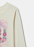 Strawberry Shortcake Classic Fit Cotton Long Sleeve Raglan Ringer Tee