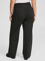 Pull-On Pixie Wide Leg Double Knit Pant