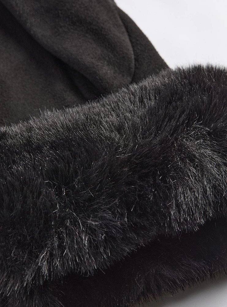 Fur Trim Gloves