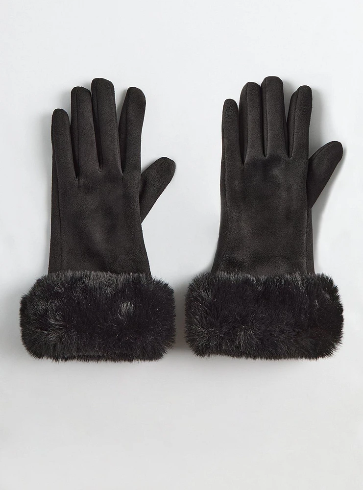 Fur Trim Gloves