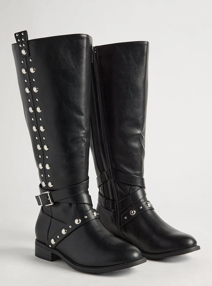 Studded Knee Boot (WW