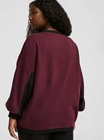 Cozy Fleece Crew Neck Oversized Tunic Sweatshirt