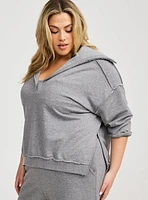 Super Soft Fleece V-Neck Pullover Sweatshirt