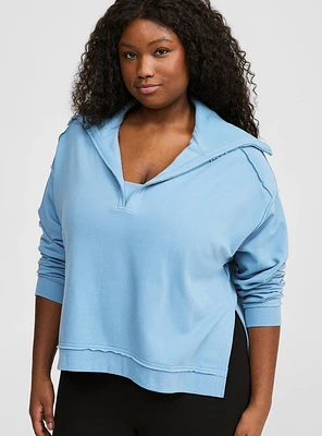 Super Soft Fleece V-Neck Pullover Sweatshirt