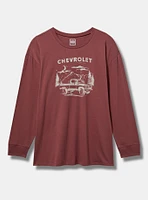 Chevrolet Classic Fit Cotton Long Sleeve Drop Shoulder Tee