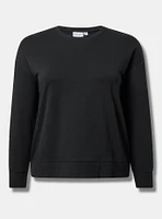 Super Soft Fleece Crew Neck Drop Shoulder Sweatshirt