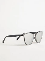 Reflective Cateye Sunglasses