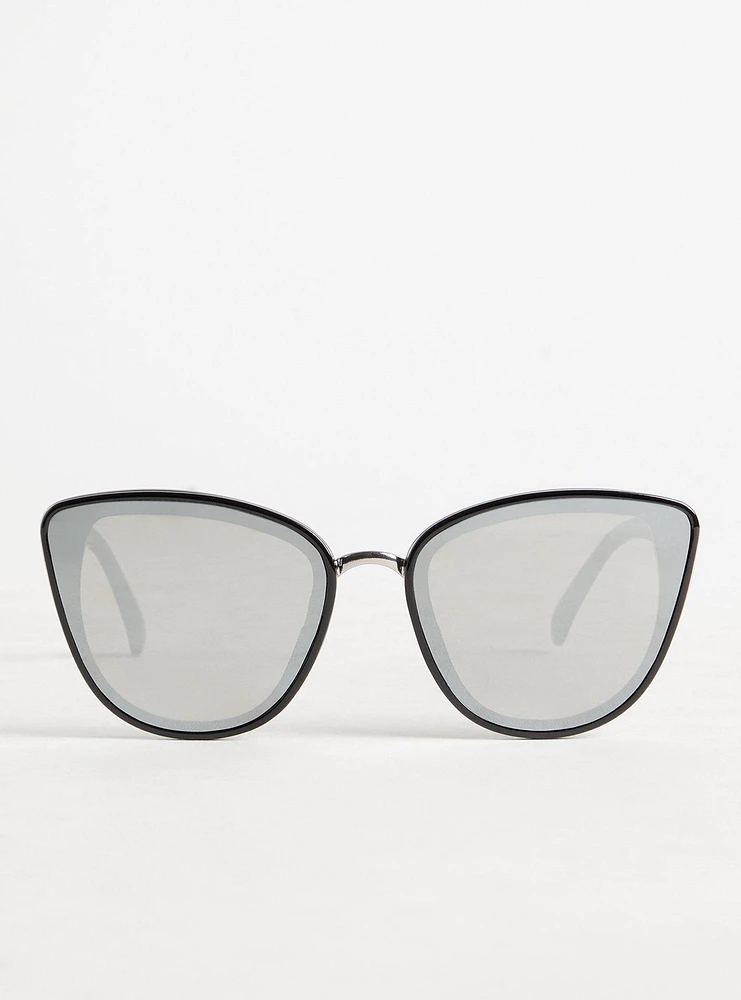 Reflective Cateye Sunglasses