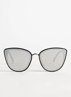 Reflective Cateye Sunglasses