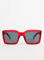 Rectangle Smoke Lens Sunglasses