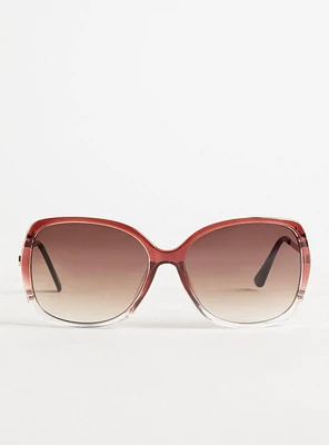 Oversized Square Side Cutout Sunglasses