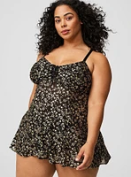 Mesh Fit And Flare Wireless Babydoll