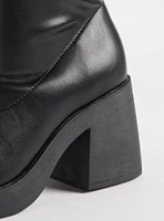 Platform Heeled Bootie (WW