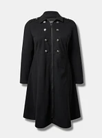 Softest Coat Zip Front Military