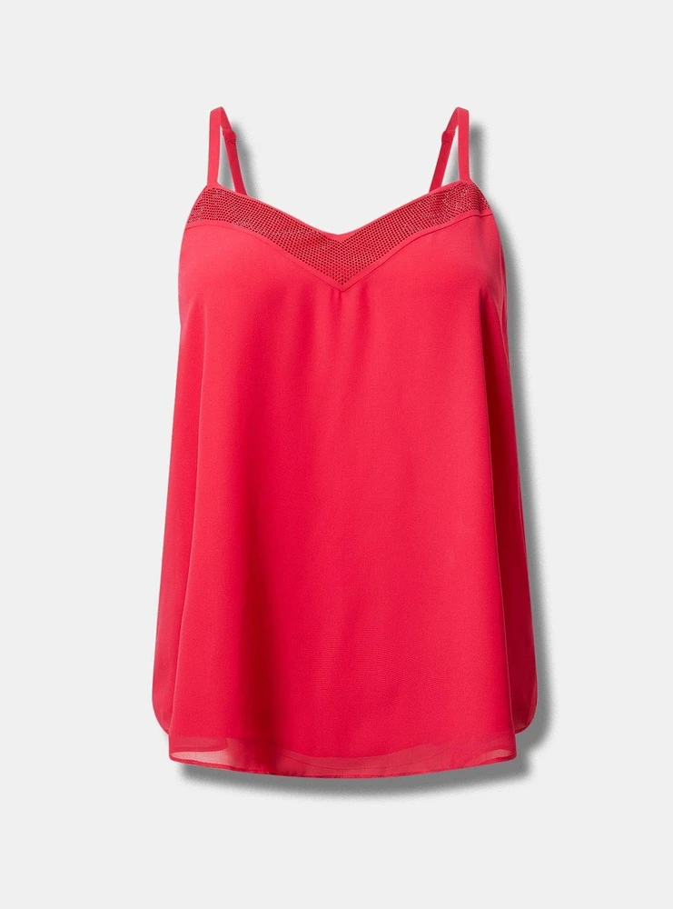 Sophie Chiffon Sequin V-Neck Swing Cami