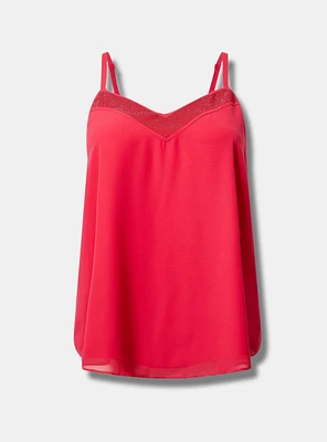 Sophie Chiffon Sequin V-Neck Swing Cami