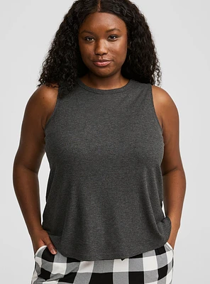 Super Soft Rib High Neck Sleep Tank